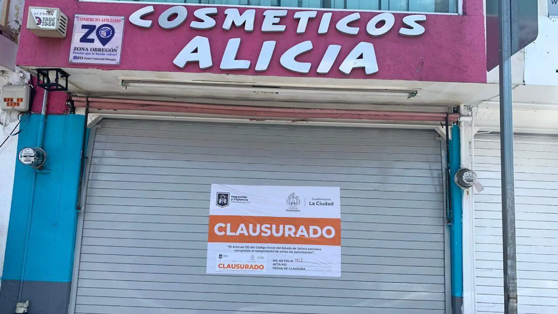 Negocio clausurado